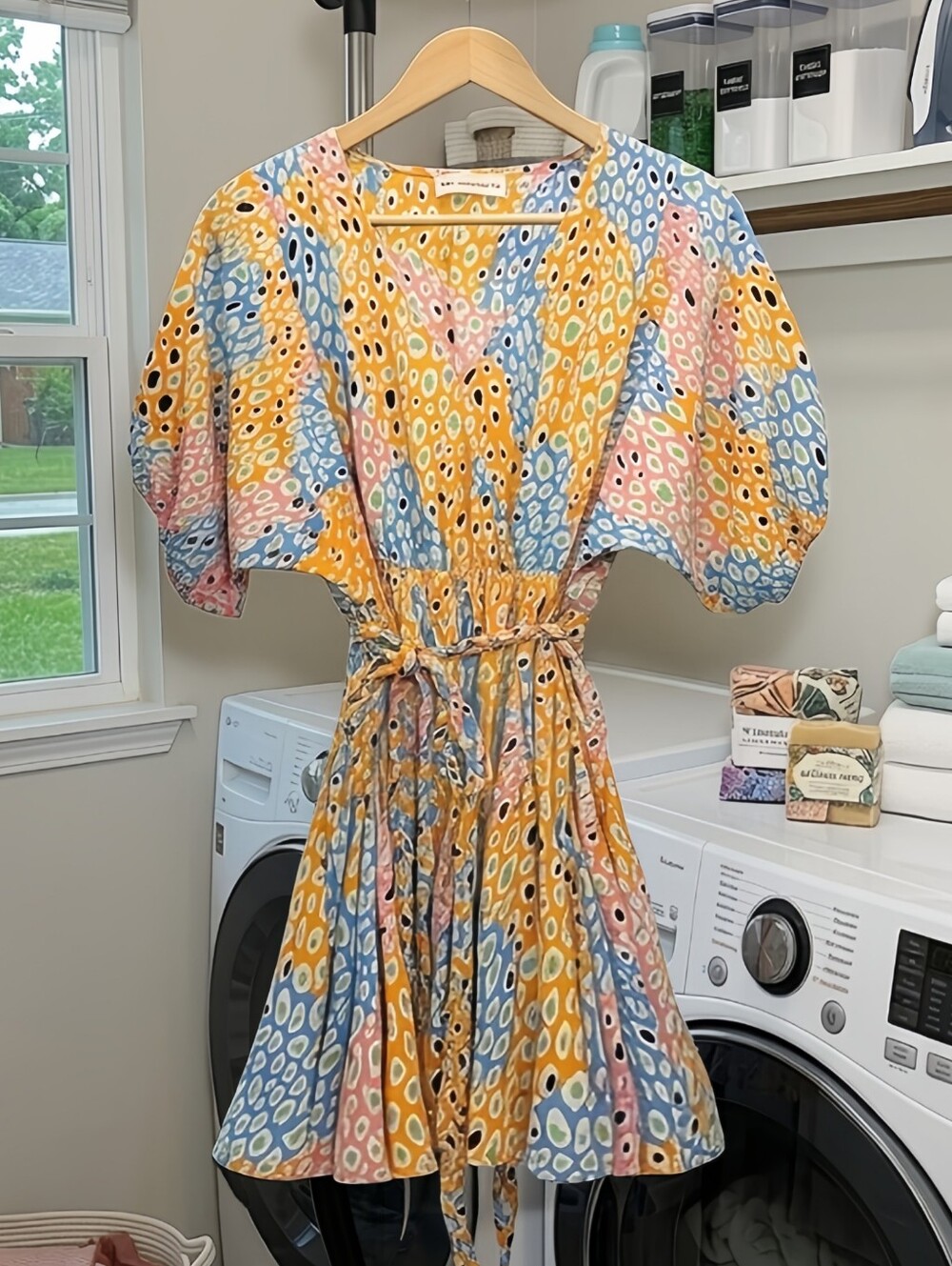 🧡 The Impeccable Pig Printed Dress, Size Small